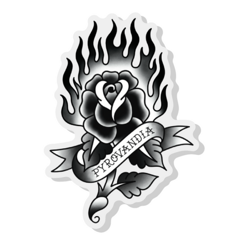 Darstellung Pin Pyrovandische Rose in groß als Rendering auf weißem Hintergrund