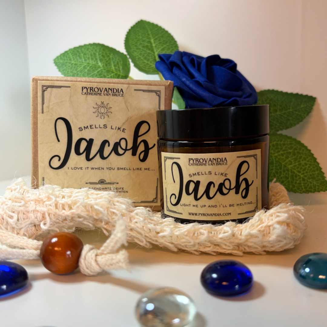 Buchkerze & Seife | "Smells like Jacob"