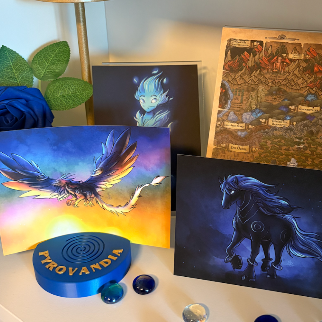 Charakterkarten-Set | "Wesen Pyrovandias + Map"