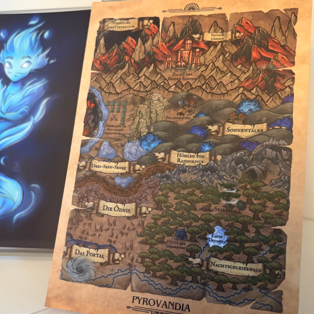 Charakterkarten-Set | "Wesen Pyrovandias + Map"